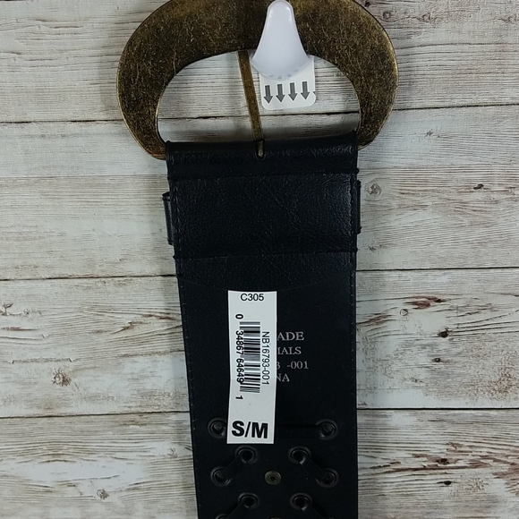 Fashion Belt, Chocolate Brown wide belt, S/M - Picture 7 of 9